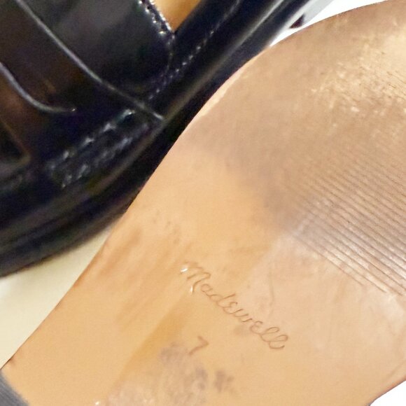 Madewell Black The Vernon Loafers Size 7 - Picture 4 of 7